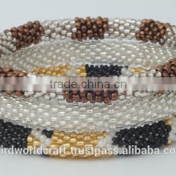 Rollover Glass Bead Bracelets