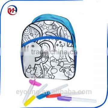 DIY drawing coloring backpack for children