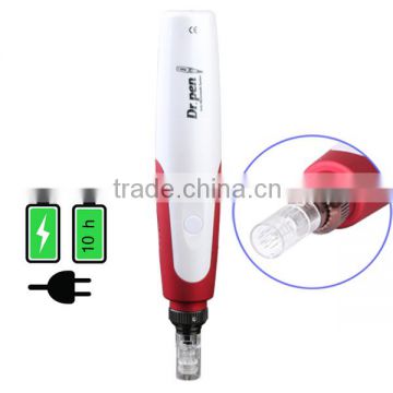 Rechargeable derma stamp electric pen MyM dermapen needle cartridge non surgical face lift machine derma pen for sale