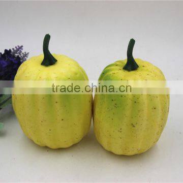 Artificial Pumpkin Fake Yellow Pumpkins for Halloween Carve and Decorate photo-4