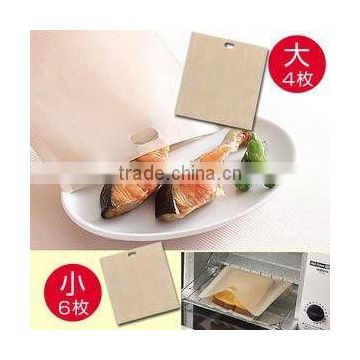 Reusable PTFE Coated glass fiber Toaster Bag cooking bags for Ovens Microwave Toaster