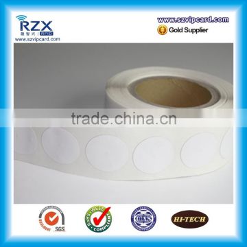 NTAG215 paper roll RFID sticker CMYK printing small NFC tag