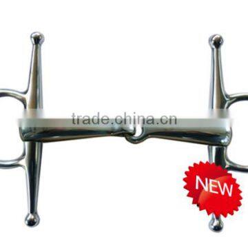 Stainless steel horse ring bit with solid jointed mouth (Type-011)