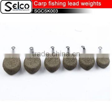 Wholesales Flat pear carp fishing lead weights