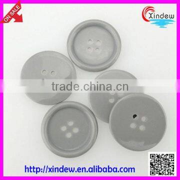 Grey Resin 4-holes Round Buttons photo-2