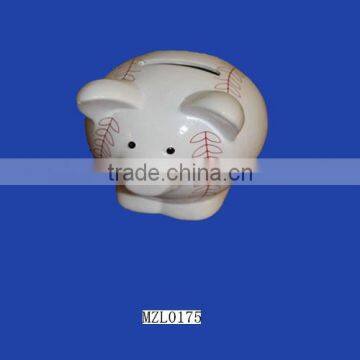 Cute Baseball Pig Wholesale Piggy Bank