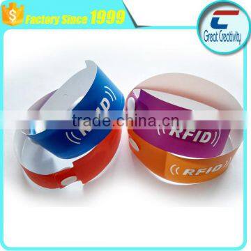 NTAG 215 Programmable Waterproof Paper ID Wristband / Bracelet