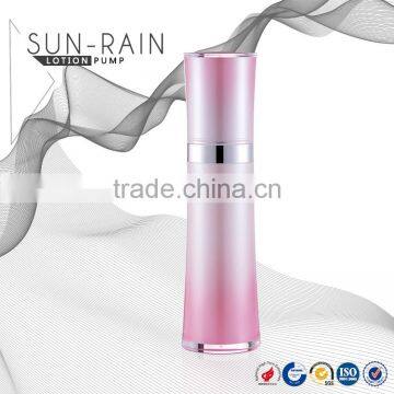 Sun-rain Hot Stamping screen printing PMMA materia airless lotion spray bottle