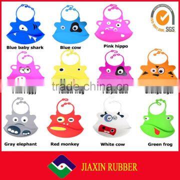 Cute Design High Quality Baby Bib With Food Catcher Custom Baby Bibs
