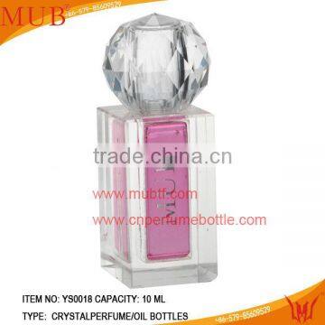 High Quality Round Cap Cystal Glass Inner Perfume (Oils )Bottles