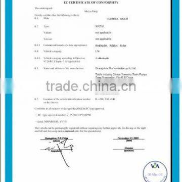 EEC approved  scooter 50QT-2