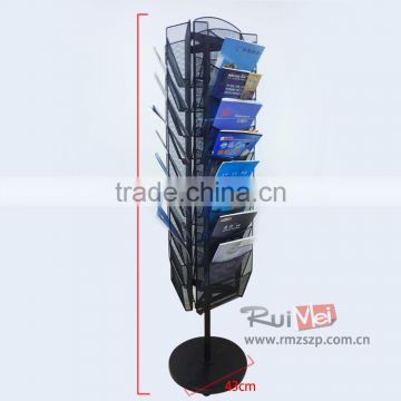 multi-level floor spinning literature display stand