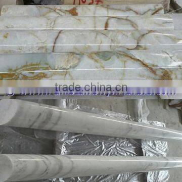Top Quality WHITE ONYX COLUMNS PILLARS CARVED TOP photo-4