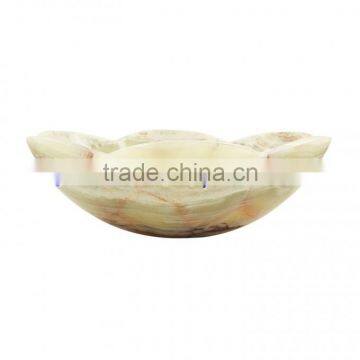 WHOLESALE 2017 NEW PRICE DARK GREEN ONYX FLOWER SHAPED SINKS AND BASINS photo-2