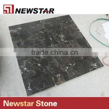 Newtar Polished China Marrron Dark Emperador Brown Marble For 30x30 Floor Tile