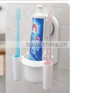 CY147 Bathroom Toothbrush Holder Cup Wall Mount Sucker Toothbrush Holder Cups Organizer