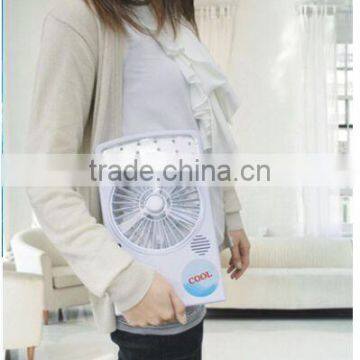 Hot Sale 3 in 1 Multifunction 6 Inch Solar Fan Rechargeable Emergency LED Light photo-2