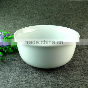 Stock 10 Inch China Big White Ceramic Soup Bowl For Daily&Restaurant Use