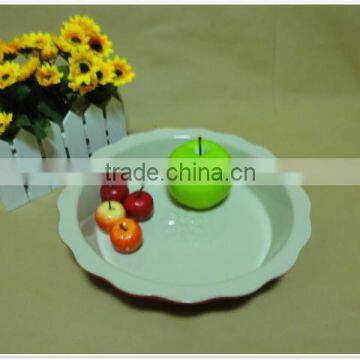 Wholesale Daily Use Porcelain Ceramic Bakeware Fruit Plate photo-4