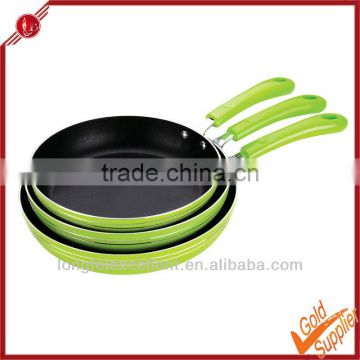 Non-stick cake pan double fry pan cookware aluminum divided frying pan