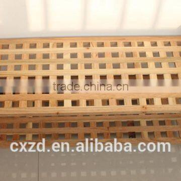 High Quality Simple Design Two-tier Walnut Shoe Rack photo-3