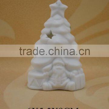Christmas Tree Shape Porcelain Christmas Decoration With LED Light photo-3
