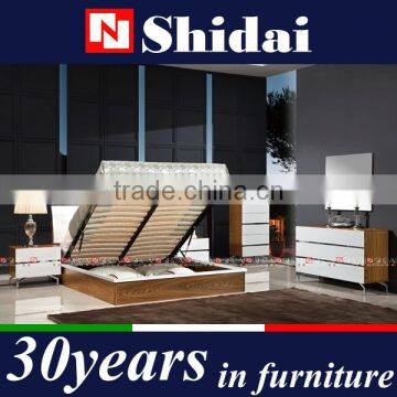 2016 New Arrival Modern Lift up Storage Bed Design and Cabinet Sets With Metal Legs photo-2