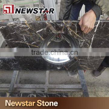 Newstar China Marron Emperador Marble Price Per Square Meter Vanity Top photo-4