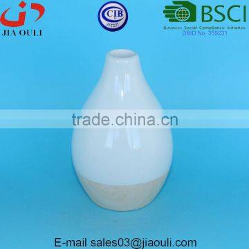 Popular Design Water Transfer Printing Wood Ceramic Vase, Mini Flower Vase photo-2