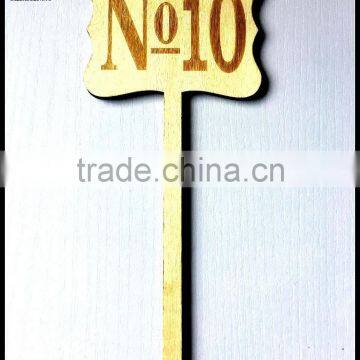 Wood Table Numbers Wedding Party Place Card photo-2