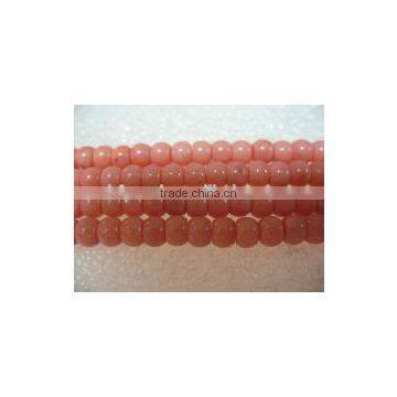 wholesale 16" 5mm pink abacus shaped natural loose coral beads jewelry designs