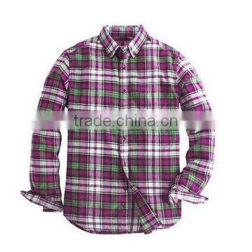 Best selling casual plaid flannel shirt