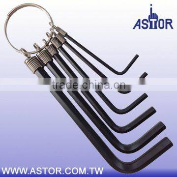 2mm ~ 6mm 6pcs Ring Type Metric Allen Wrench Set