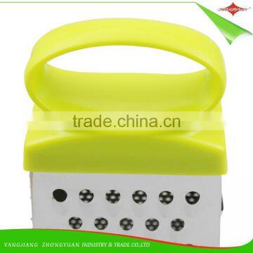 ZY-N5001 pp and Tpr Handle Stainless Steel Boxed Grater Vegetable Grater Slicer photo-5