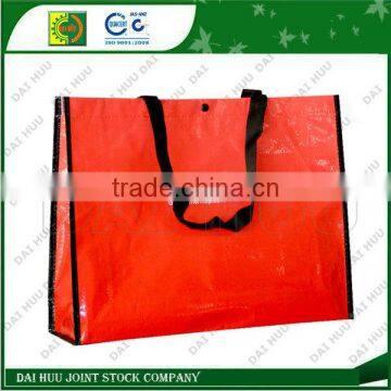 PP woven shopping bag, high quality lamination with BO PP