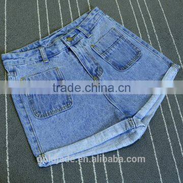 Summer New Design Wholesale Short Jeans Womens Fashion Ladies Short Jeans Pants photo-5