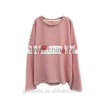 Fashion Custom Stripe Long Sleeve Women Bulk Wholesale t Shirts photo-6