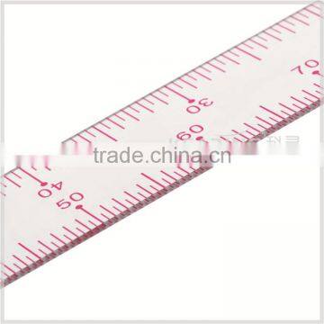 China Manufacture 1:4/1:5 Transplant Flexible Straight Plastic Sandwich Line Scale Ruler for Engineering Design#8502 photo-3