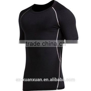 Newest Design Men T-shirt Sportsware Body Tight T-shirt for Men 2016 photo-2