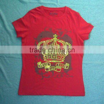 Cute printed girls cotton short sleeve t-shirt