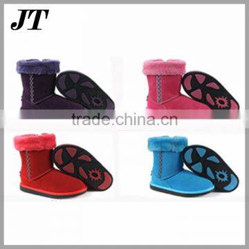 suede leather boot in stock wholesale kids boots and women boots