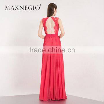 2017 Garment Factory New Arrived High Fashion Design Layered Lace Dress Woman Evening Dress photo-5