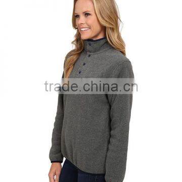 OEM Service Women Knitted Light Weight Pocket Decoration Left Chest Pullover Sweater Made in China photo-2