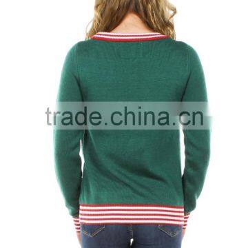 Skin- Friendly Knitting Christmas Santa Pullover Sweater on 2016 photo-3