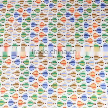 High quality garment fabric fire balloon printed cotton fabric