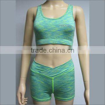 Latest Seamless Sexy Under Wear Ladies Active Bra Yoga Wear Sports Bra Set photo-3