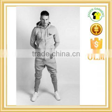 100% cotton gym tracksuit mens slim fit tracksuits custom your own