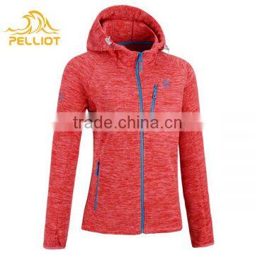 High Quality Cheap 100 Polyester Fleece Hoodie Outdoor Jacket Women