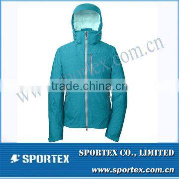 2014 Latest Embroided Logo OEM Ladies Ski Jacket