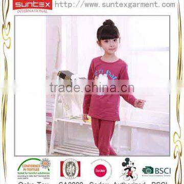 2014Hot sale n cotton lovely pretty girls pajamas